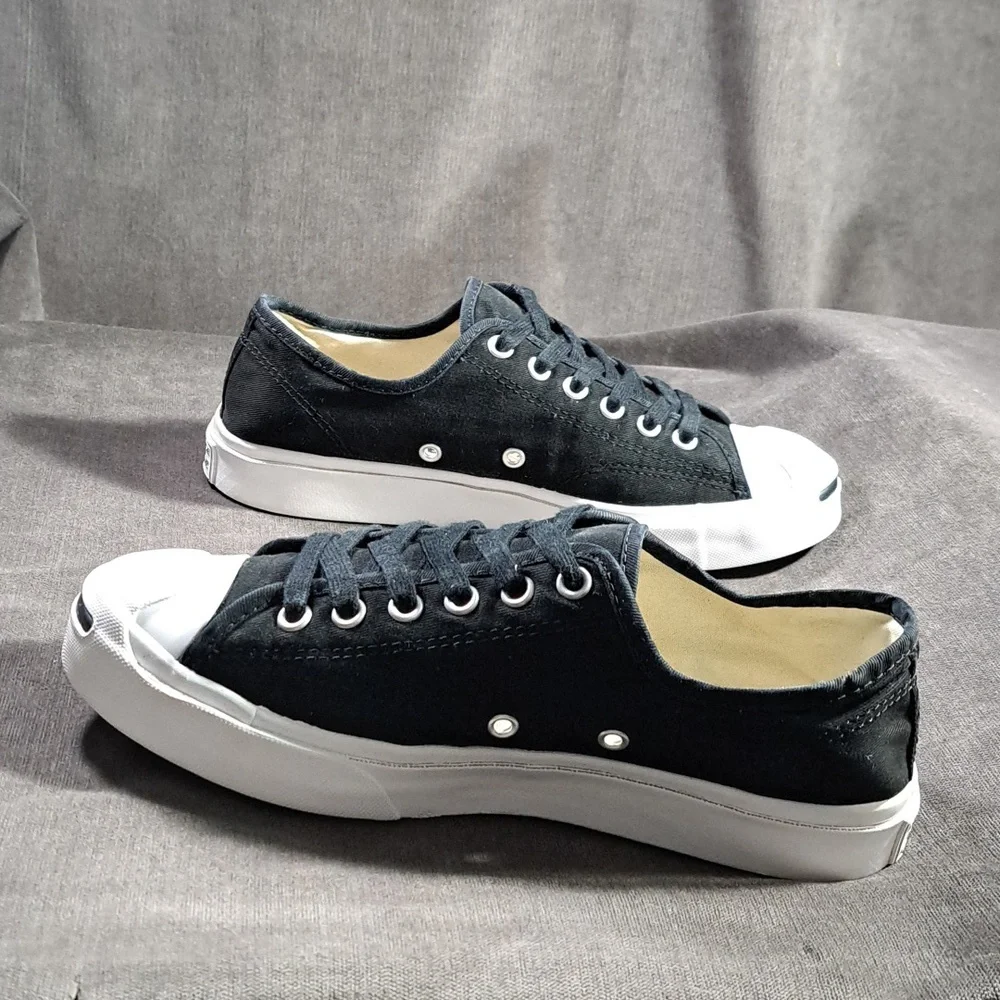 Converse Jack Purcell First In Class Low Top Black Canvas Sneakers VG US 6.5 - Picture 10 of 16